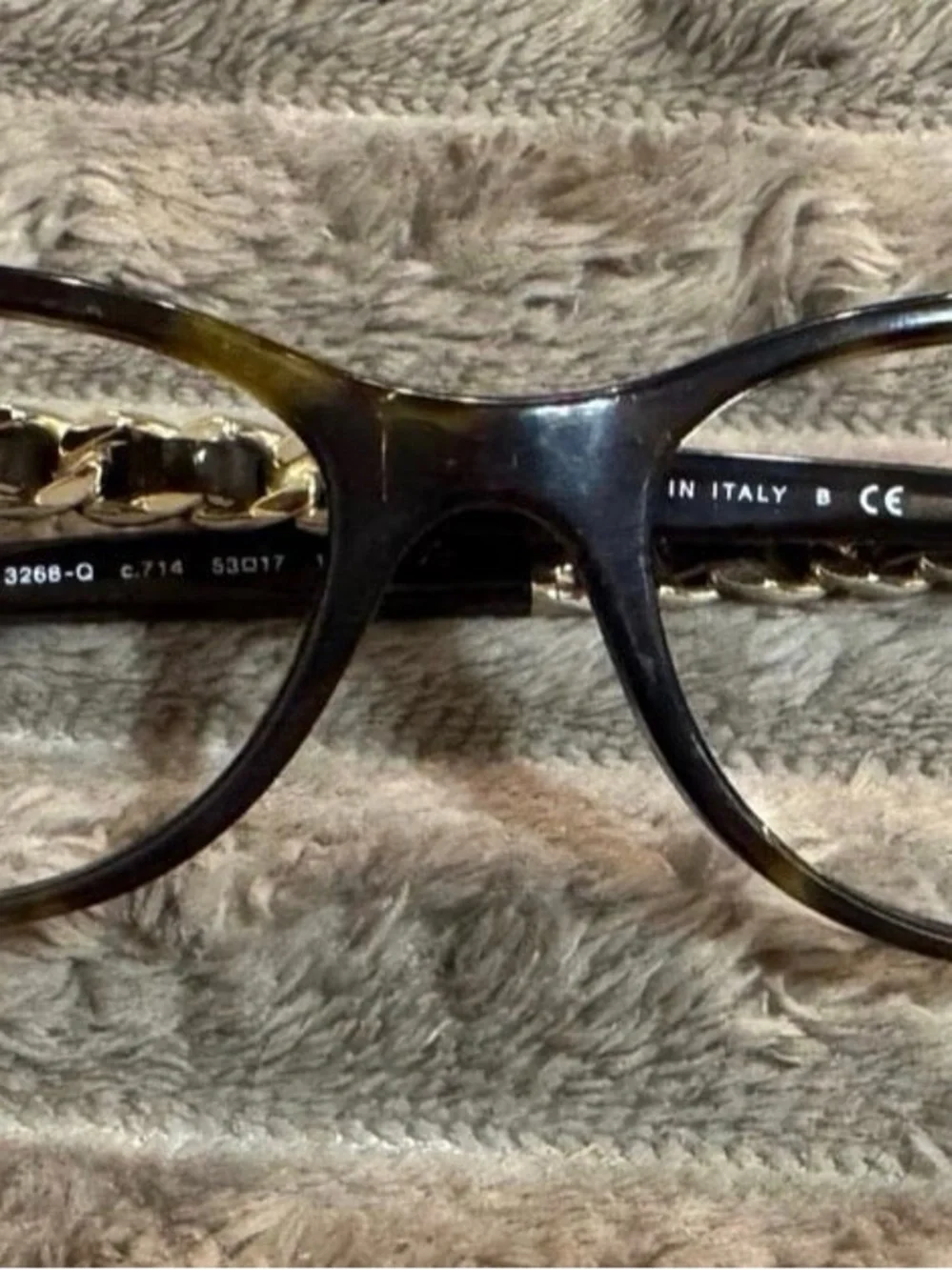 Rare CHANEL Tortoiseshell Women’s Eyeglass Frames - Brown & Amber